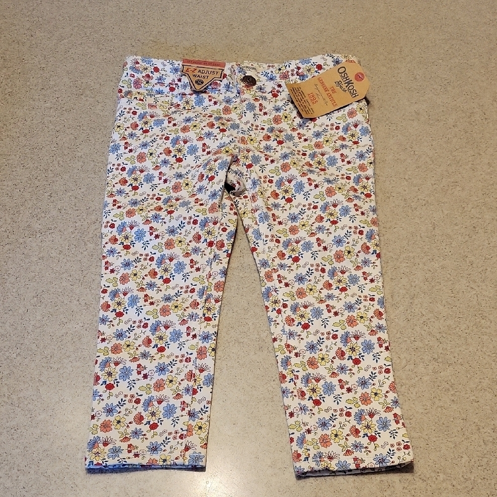 OshKosh B'gosh Floral Jeans SIZE 4